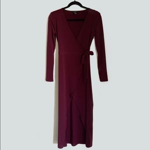 V-Neck Wrap Dress